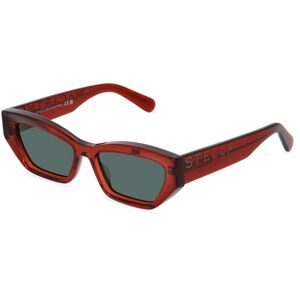 Thélios Stella McCartney SC40047I-Y Damen-Sonnenbrille Vollrand Butterfly Acetat-Gestell, Braun