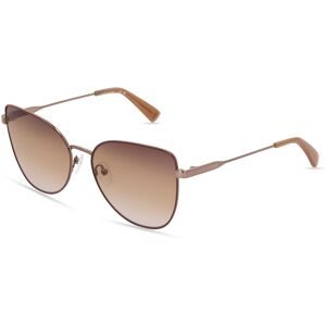 Marchon Germany GmbH Longchamp LO165S Damen-Sonnenbrille Vollrand Butterfly Metall-Gestell, Gold