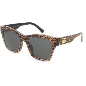 Luxottica Fashion Brillen Vertriebs GmbH Dolce&Gabbana 0DG4512 Damen-Sonnenbrille Vollrand Quadratisch Acetat-Gestell, Braun