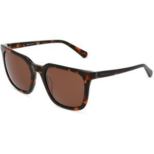 Marcolin Deutschland GmbH Gant GA7213 Damen-Sonnenbrille Vollrand Quadratisch Kunststoff-Gestell, Havanna