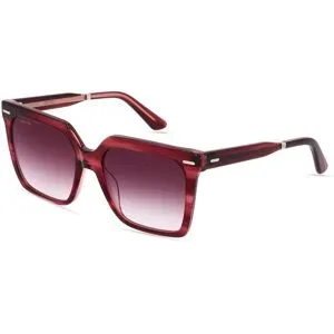 Marchon Germany GmbH Calvin Klein CK22534S Damen-Sonnenbrille Vollrand Quadratisch Kunststoff-Gestell, Rot