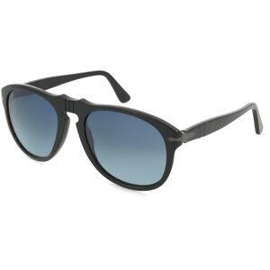 Luxottica Fashion Brillen Vertriebs GmbH Persol 0PO0649NE Unisex-Sonnenbrille Vollrand Pilot Acetat-Gestell, Schwarz