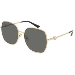 Luxottica Fashion Brillen Vertriebs GmbH Jimmy Choo 0JC4008HD Damen-Sonnenbrille Vollrand Quadratisch Metall-Gestell, Gold