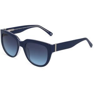 BoDe Design Vertriebs GmbH Botaniq 7001 Herren-Sonnenbrille Vollrand Butterfly Metall-Gestell, Blau
