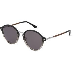 Masterdis Woodfellas 11715 Unisex-Sonnenbrille Vollrand Rund Acetat-Gestell, Schwarz