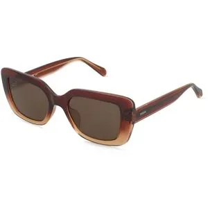 Safilo GmbH Fossil FOS 3181/S Damen-Sonnenbrille Vollrand Cat Eye Propionat-Gestell, Braun