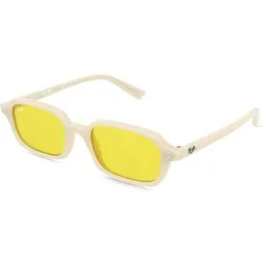 Luxottica Fashion Brillen Vertriebs GmbH Ray-Ban RB4455 Zuri Unisex-Sonnenbrille Vollrand Quadratisch Kunststoff-Gestell, Weiß