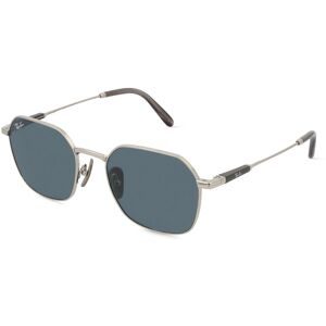 Luxottica Fashion Brillen Vertriebs GmbH Ray-Ban RB8094 Unisex-Sonnenbrille Vollrand Quadratisch Metall-Gestell, Silber