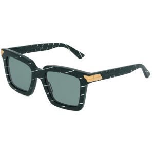 Kering Eyewear Spa Bottega Veneta BV1005S Unisex-Sonnenbrille Vollrand Eckig Acetat-Gestell, Grün