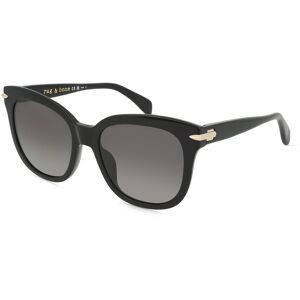 Safilo GmbH Rag & Bone RNB1088/G/S Damen-Sonnenbrille Vollrand Quadratisch Acetat-Gestell, Schwarz