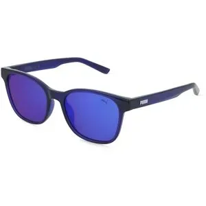 Kering Eyewear Spa PUMA PJ0087S Kinder-Sonnenbrille Vollrand Eckig Kunststoff-Gestell, Blau
