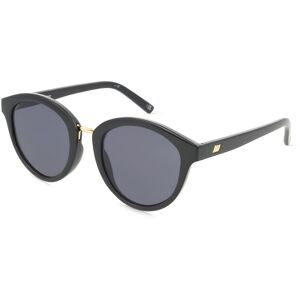 Tree Distribution GmbH Le Specs INFLUX Damen-Sonnenbrille Vollrand Rund Kunststoff-Gestell, Schwarz