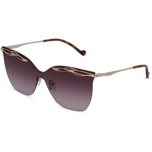 Marchon Germany GmbH Liu Jo LJ136S Unisex-Sonnenbrille Vollrand Monoscheibe Metall-Gestell, Gold