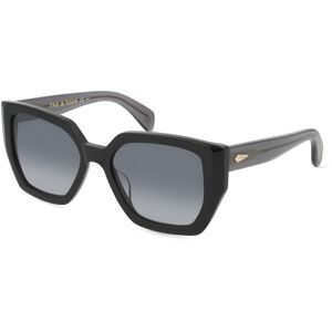 Safilo GmbH Rag & Bone RNB1052/S Damen-Sonnenbrille Vollrand Eckig Acetat-Gestell, Schwarz