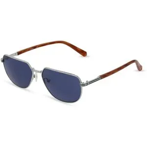 Marcolin Deutschland GmbH Guess GU00042 Herren-Sonnenbrille Vollrand Quadratisch Metall-Gestell, Silber