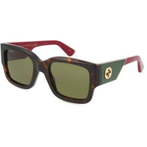 Kering Eyewear Spa Gucci GG1663S Unisex-Sonnenbrille Vollrand Eckig Acetat-Gestell, Havanna