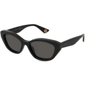 Kering Eyewear Spa Gucci GG1638S Unisex-Sonnenbrille Vollrand Butterfly Acetat-Gestell, Schwarz