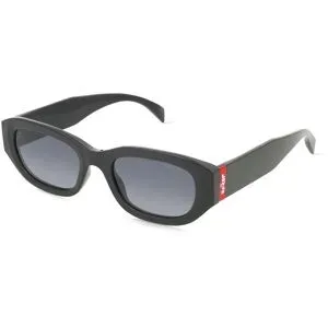 Safilo GmbH Levi's LV 1096/S Damen-Sonnenbrille Vollrand Quadratisch Kunststoff-Gestell, Schwarz