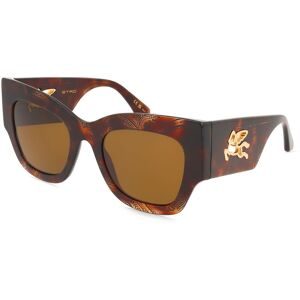 Safilo GmbH Etro 0076/S Damen-Sonnenbrille Vollrand Eckig Acetat-Gestell, Havanna