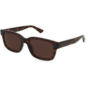 Kering Eyewear Spa Gucci GG1583S Unisex-Sonnenbrille Vollrand Quadratisch Kunststoff-Gestell, Havanna