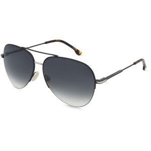 Safilo GmbH Victoria Beckham VB 1000/S Damen-Sonnenbrille Vollrand Pilot Metall-Gestell, Schwarz