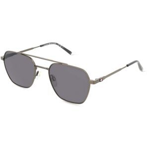 Safilo SpA Tommy Hilfiger TH 2192/S Herren-Sonnenbrille Vollrand Eckig Edelstahl-Gestell, Grau
