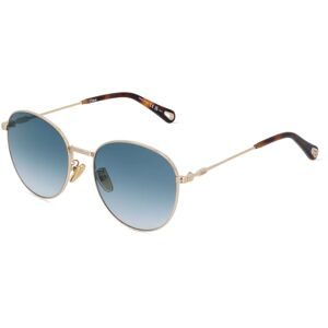 Kering Eyewear Spa Chloé CH0181SK Damen-Sonnenbrille Vollrand Panto Metall-Gestell, Gold