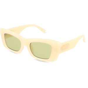 Tree Distribution GmbH Le Specs DOPAMINE Unisex-Sonnenbrille Vollrand Quadratisch Kunststoff-Gestell, Beige