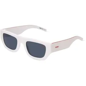 Safilo GmbH Hugo HG 1252/S Herren-Sonnenbrille Vollrand Quadratisch Kunststoff-Gestell, Weiß
