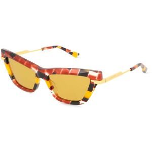 Kering Eyewear Spa Bottega Veneta BV1241S Damen-Sonnenbrille Vollrand Cat Eye Acetat-Gestell, Bunt