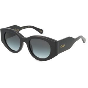 Kering Eyewear Spa Chloé CH0251S Unisex-Sonnenbrille Vollrand Oval Acetat-Gestell, Schwarz
