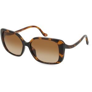 Luxottica Fashion Brillen Vertriebs GmbH Coach HC8376U Damen-Sonnenbrille Vollrand Quadratisch Acetat-Gestell, Braun
