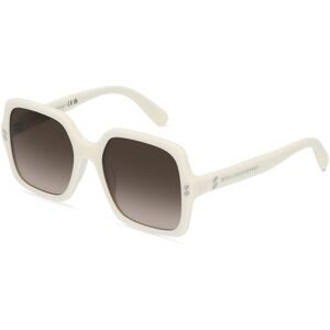 Thélios Stella McCartney SC40040I Damen-Sonnenbrille Vollrand Quadratisch Acetat-Gestell, Beige