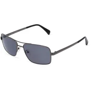 Suncute Industries Co., Ltd. Fielmann MC 579 SUN CL Herren-Sonnenbrille Vollrand Quadratisch Metall-Gestell, Grau