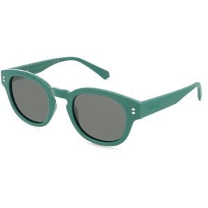 Safilo GmbH Polaroid PLD 8072/S Jugend-Sonnenbrille Vollrand Panto Kunststoff-Gestell, Grün