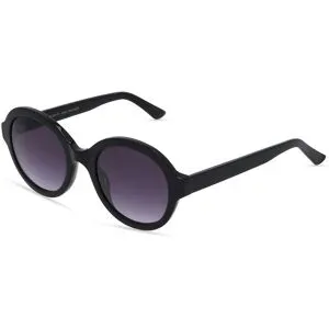 Wenzhou Lanson International Co., Ltd. Fielmann LN 036 SUN FA Damen-Sonnenbrille Vollrand Rund Acetat-Gestell, Schwarz