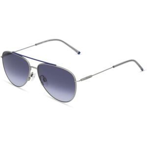Marchon Germany GmbH Zeiss ZS22107S Unisex-Sonnenbrille Vollrand Pilot Metall-Gestell, Silber