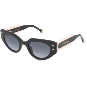 Safilo SpA Carolina Herrera HER 0221/G/S Damen-Sonnenbrille Vollrand Cat Eye Acetat-Gestell, Schwarz