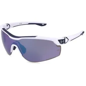 Safilo GmbH Under Armour UA YARD PRO 2 Herren-Sonnenbrille Halbrand Eckig Kunststoff-Gestell, Weiß