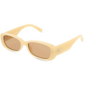 Tree Distribution GmbH Le Specs UNREAL! Unisex-Sonnenbrille Vollrand Quadratisch Kunststoff-Gestell, Beige