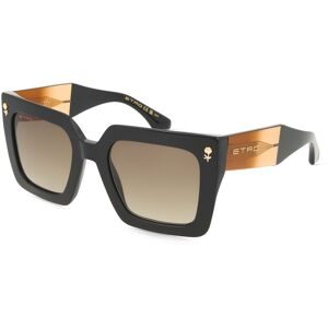 Safilo GmbH Etro 0089/S Damen-Sonnenbrille Vollrand Quadratisch Acetat-Gestell, Schwarz