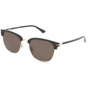 Kering Eyewear Spa Montblanc MB0439SA Herren-Sonnenbrille Vollrand Eckig Metall-Gestell, Silber