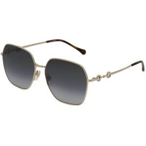Kering Eyewear Spa Gucci GG0882SA Unisex-Sonnenbrille Vollrand Geometrisch Metall-Gestell, Gold