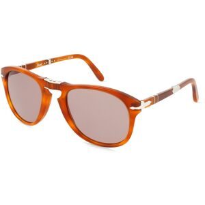 Luxottica Fashion Brillen Vertriebs GmbH Persol PO0714SM Herren-Sonnenbrille Vollrand Pilot Acetat-Gestell, Orange