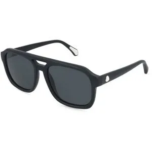 Luxottica Fashion Brillen Vertriebs GmbH Moncler ME6024 VANTOS Unisex-Sonnenbrille Vollrand Quadratisch Acetat-Gestell, Schwarz