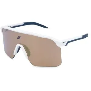 Marchon Germany GmbH Nike NIKE EXPEDITION SHIELD E N IU4700X Herren-Sonnenbrille Halbrand Monoscheibe Kunststoff-Gestell, Weiß