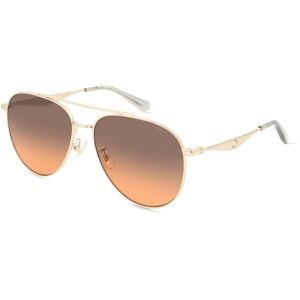 Luxottica Fashion Brillen Vertriebs GmbH Coach HC7169 Damen-Sonnenbrille Vollrand Pilot Metall-Gestell, Gold