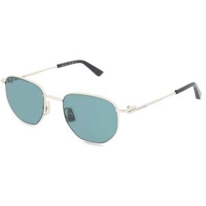 Kering Eyewear Spa Bottega Veneta BV1301S Unisex-Sonnenbrille Vollrand Rund Metall-Gestell, Silber