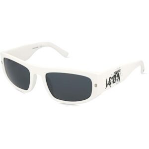 Safilo GmbH Dsquared2 ICON 0016/S Herren-Sonnenbrille Vollrand Quadratisch Acetat-Gestell, Weiß