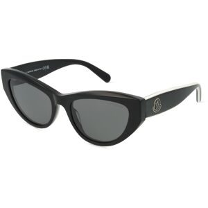 Luxottica Fashion Brillen Vertriebs GmbH Moncler ML0258 MODD Unisex-Sonnenbrille Vollrand Butterfly Acetat-Gestell, Schwarz